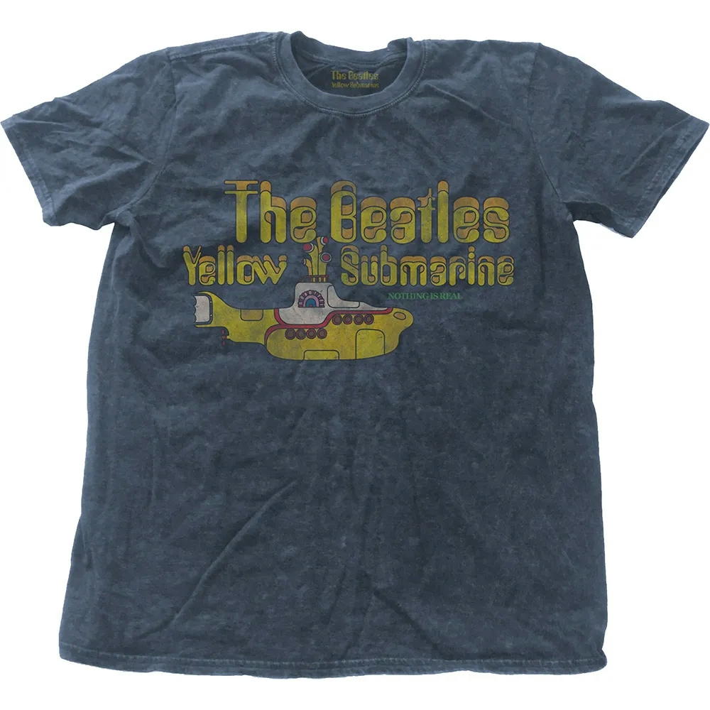 Album artwork for Unisex T-Shirt Yellow Submarine Nothing Is Real Snow Wash, Dye Wash by The Beatles