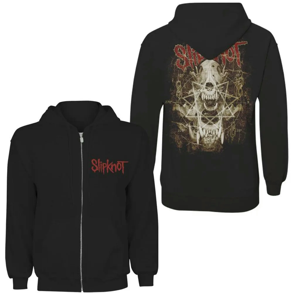 Album artwork for Unisex Zipped Hoodie Skull Teeth Back Print by Slipknot
