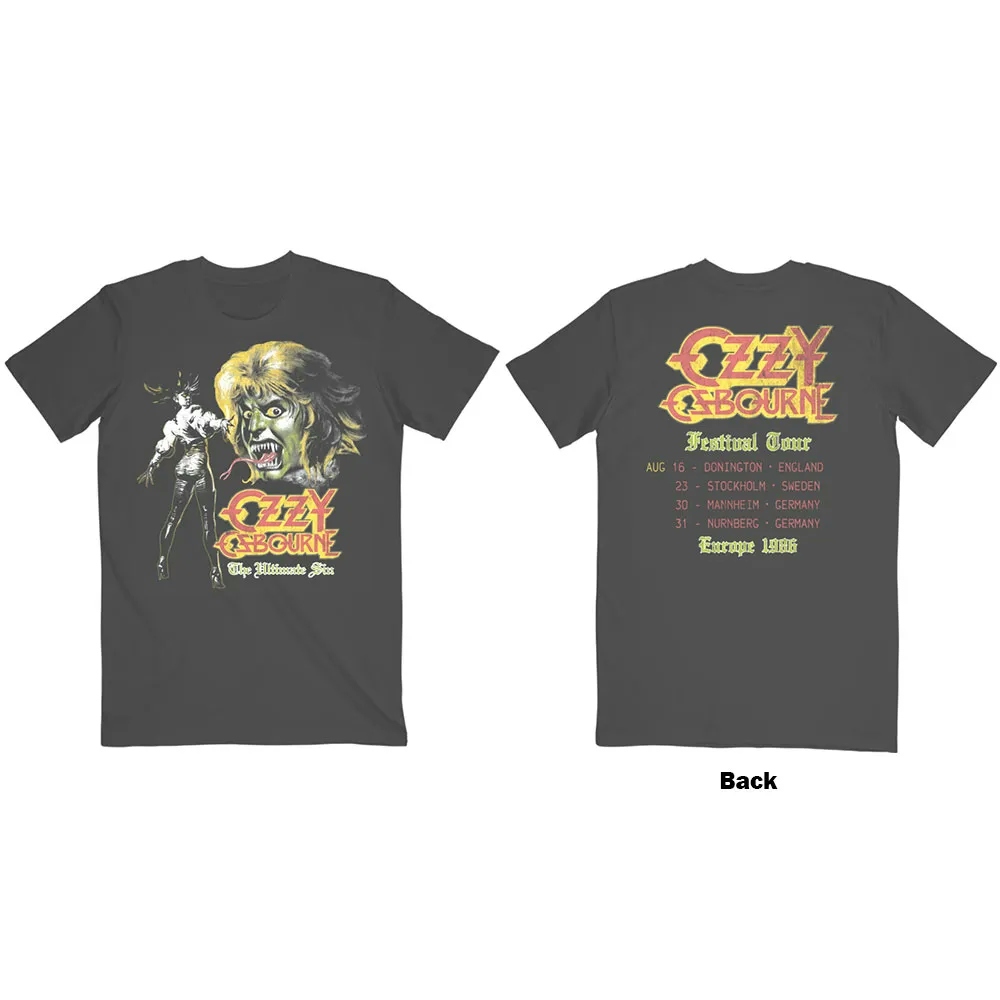Album artwork for Unisex T-Shirt Ultimate Remix Back Print by Ozzy Osbourne