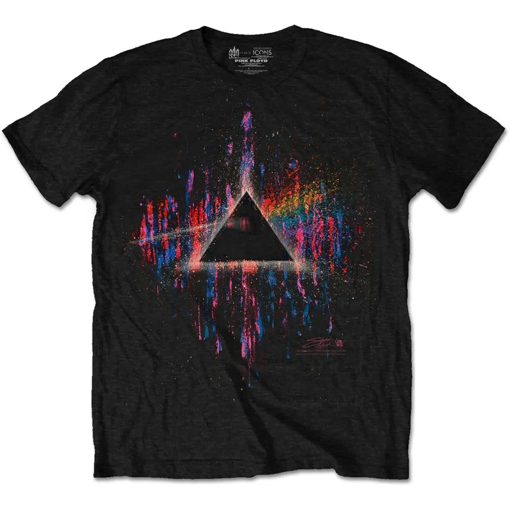 Album artwork for Unisex T-Shirt Dark Side of the Moon Pink Splatter by Pink Floyd