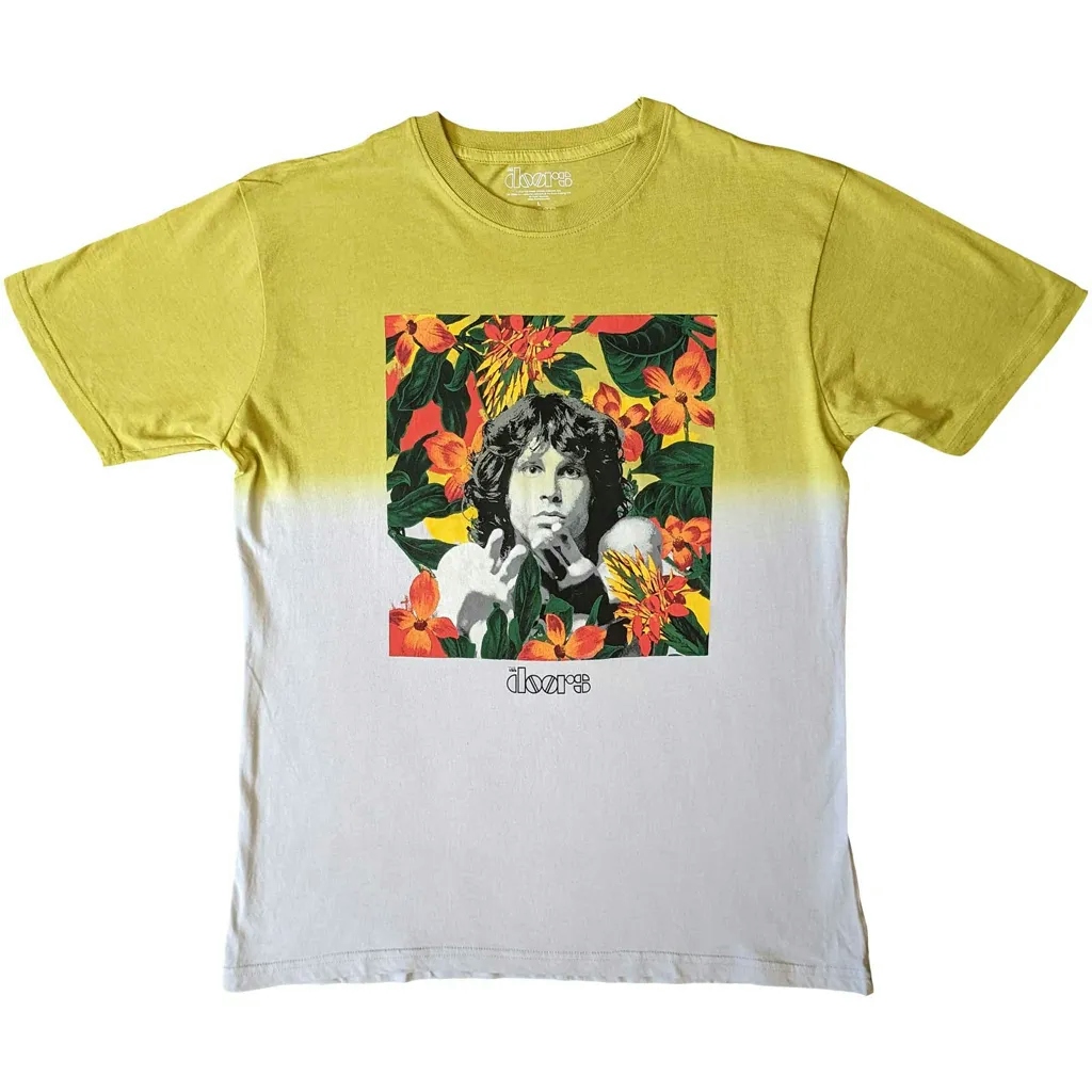 Album artwork for Unisex T-Shirt Floral Square Dip Dye, Dye Wash by The Doors