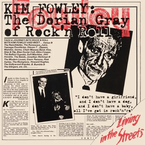Album artwork for Living In The Streets by Kim Fowley