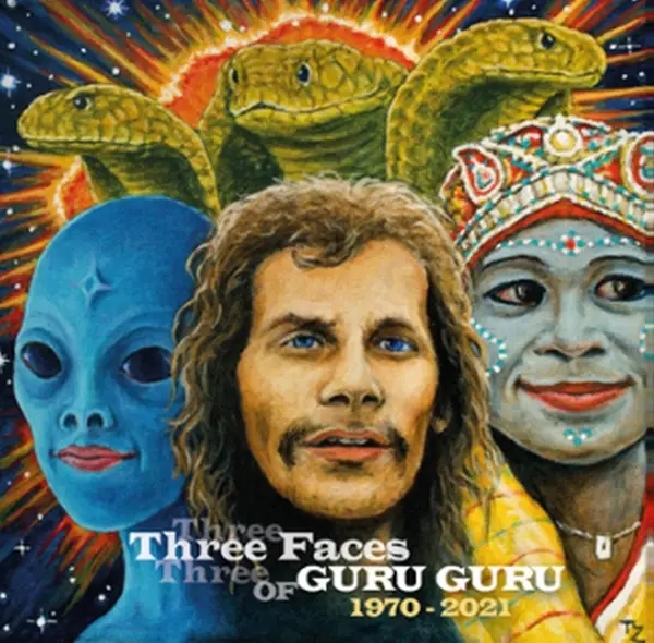 Album artwork for Three Faces Of Guru Guru-180g Splatter Vinyl by Guru Guru
