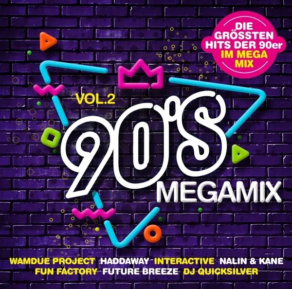 Album artwork for 90s Megamix Vol.2-Die Größten Hits by Various
