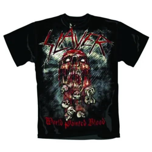 Album artwork for Unisex T-Shirt World Painted Blood Skull by Slayer