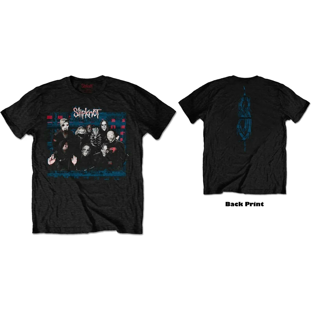 Album artwork for Unisex T-Shirt WANYK Glitch Group Back Print by Slipknot