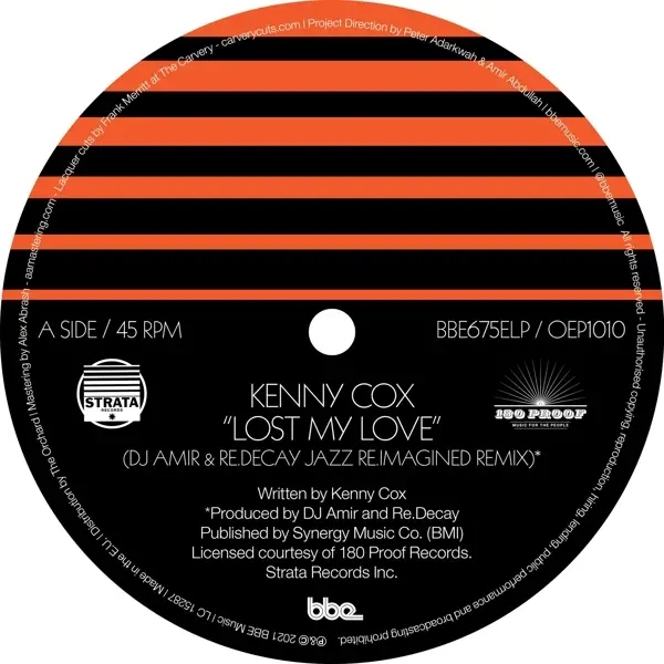 Album artwork for Lost My Love by Kenny Cox