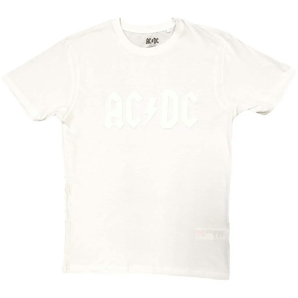 Album artwork for Unisex Hi-Build T-Shirt Logo Hi-Build, White-On-White by AC/DC