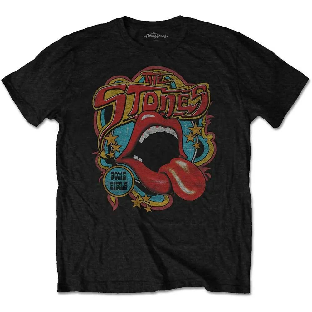 Album artwork for Unisex T-Shirt Retro 70s Vibe Soft Hand Inks by The Rolling Stones