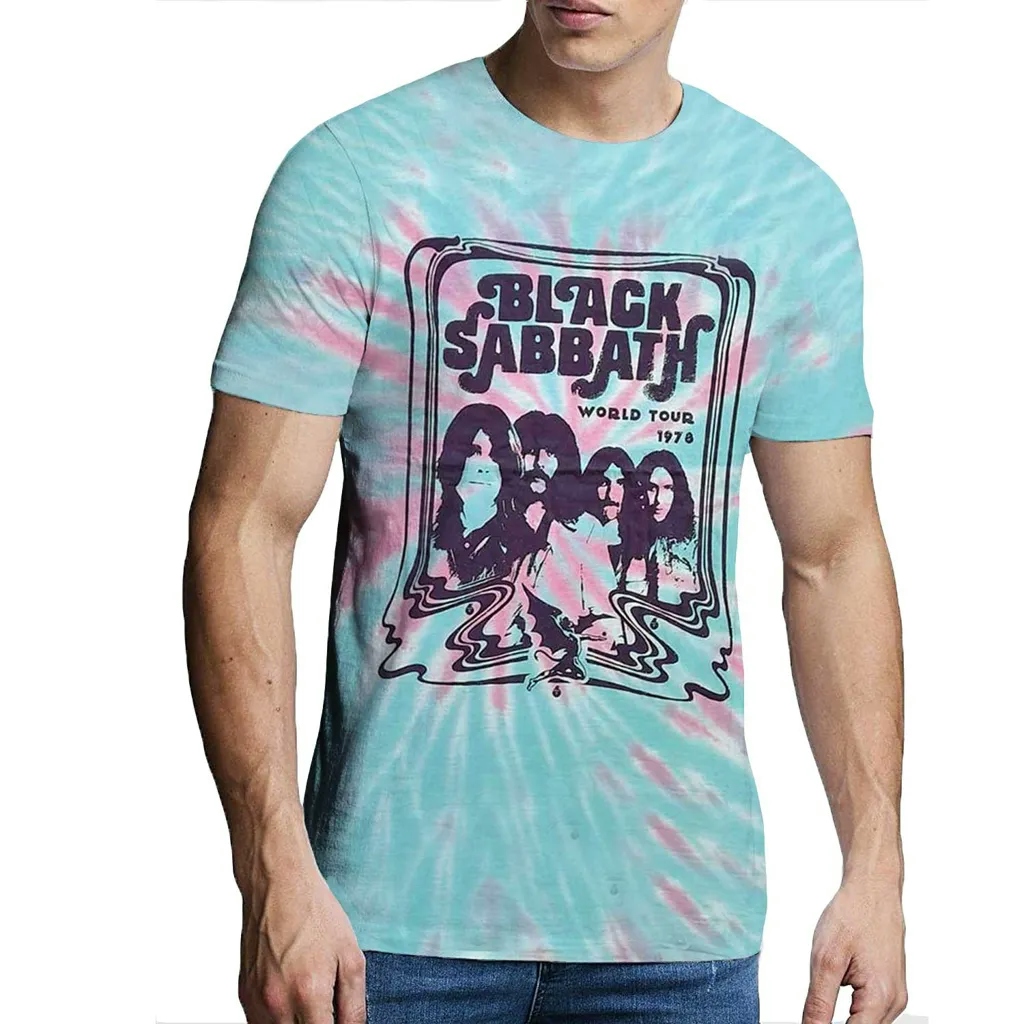 Album artwork for Unisex T-Shirt World Tour '78 Dip Dye, Dye Wash by Black Sabbath