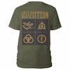 Album artwork for Unisex T-Shirt Gold Symbols in Black Square by Led Zeppelin