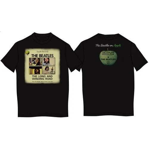 Album artwork for Unisex T-Shirt Long & Winding Road Back Print by The Beatles