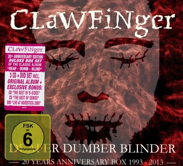 Album artwork for Deafer Dumber Blinder-20 Years Anniversary Box by Clawfinger