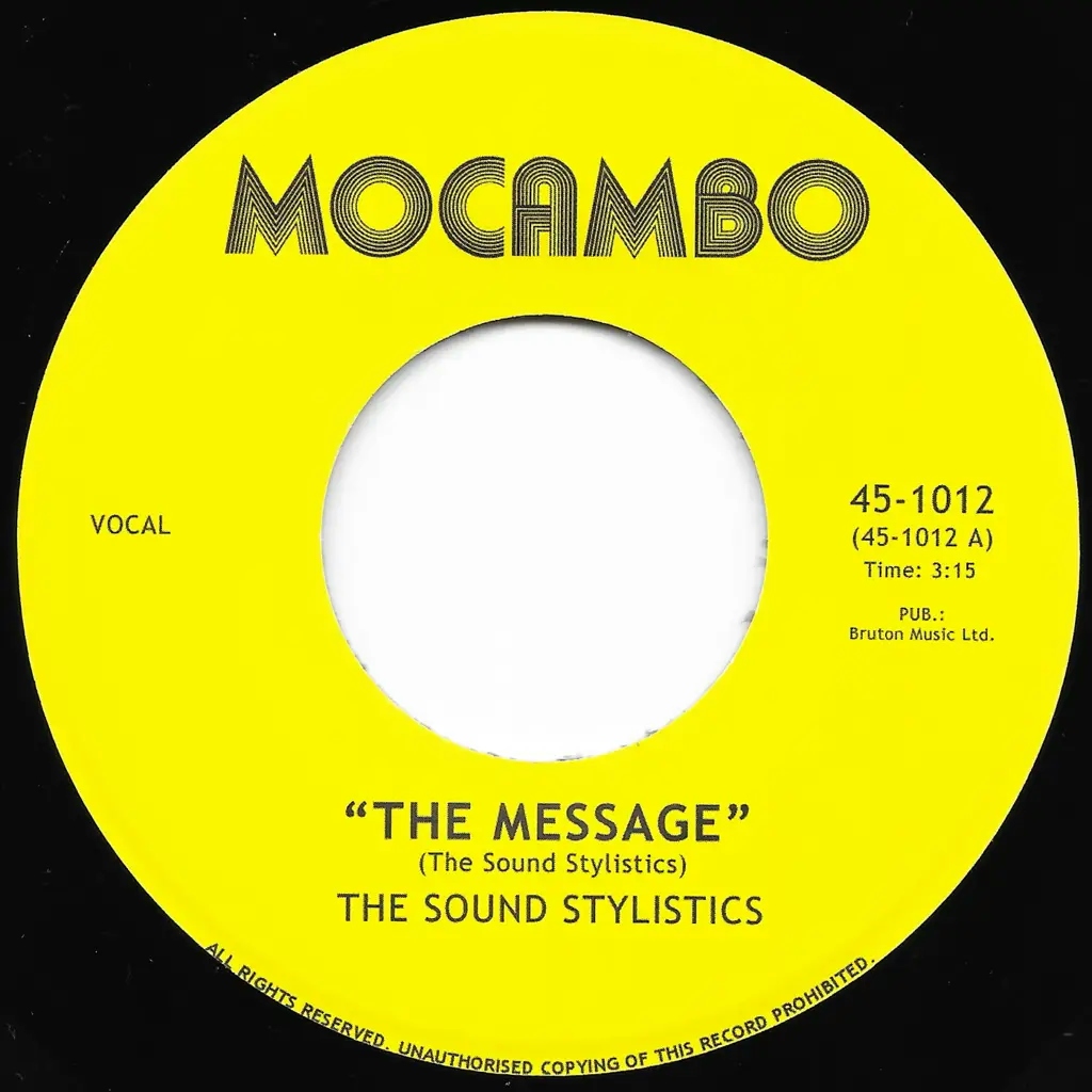 Album artwork for The Message b/w Freedom Sound by The Sound Stylistics