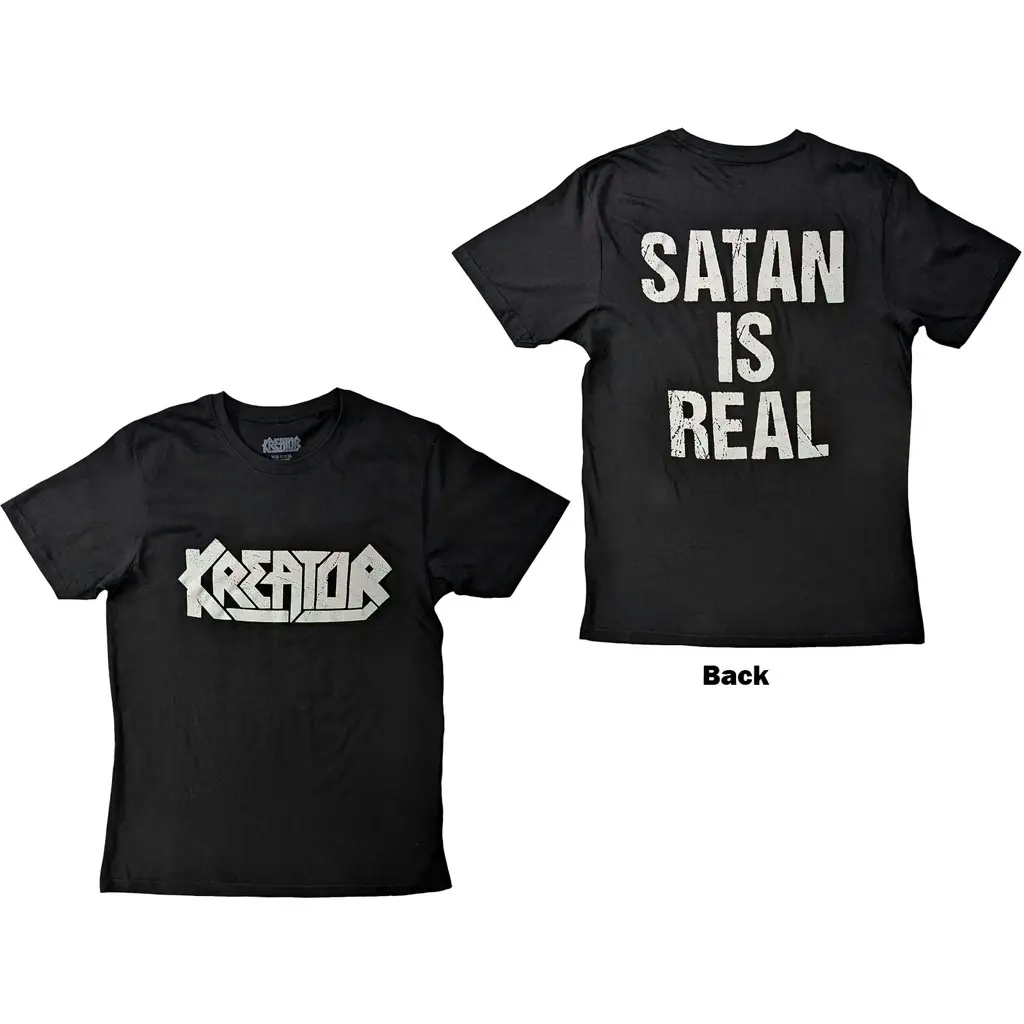 Album artwork for Kreator Unisex T-Shirt: Satan Is Real (Back Print)  Satan Is Real Short Sleeves by Kreator