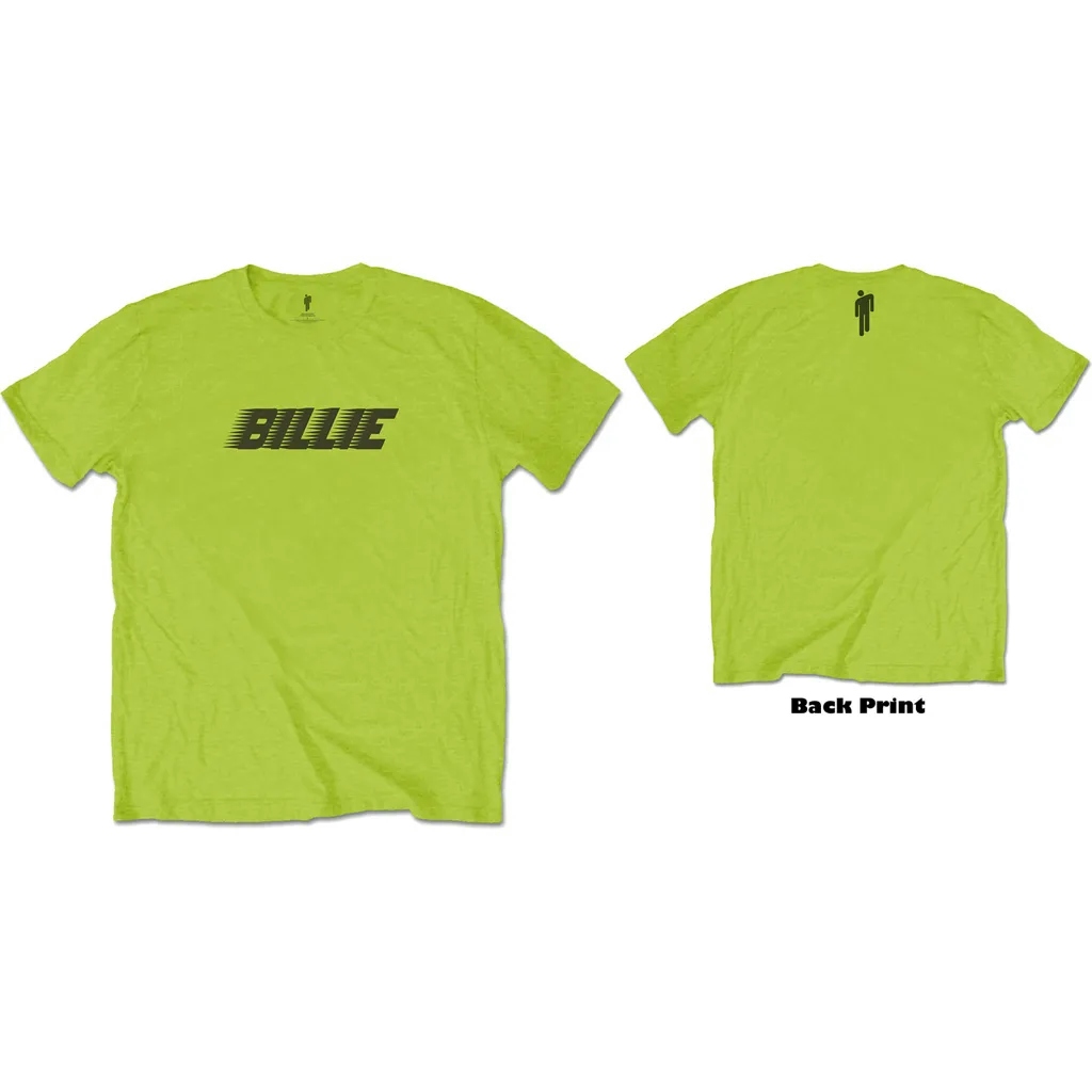 Album artwork for Unisex T-Shirt Racer Logo & Blohsh Back Print by Billie Eilish