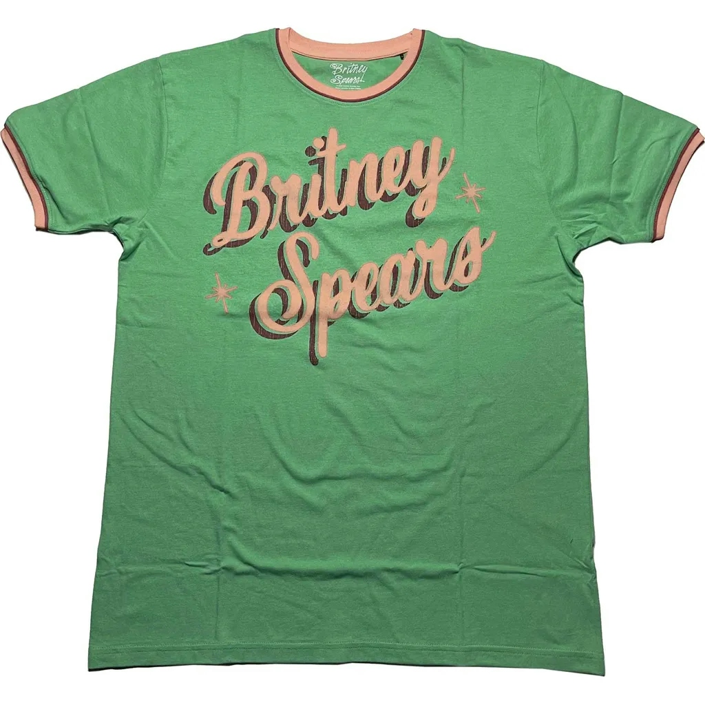 Album artwork for Unisex Ringer T-Shirt Retro Text by Britney Spears