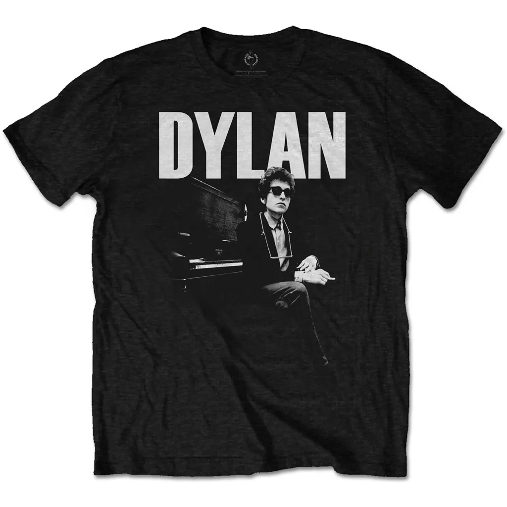 Album artwork for Unisex T-Shirt At Piano by Bob Dylan