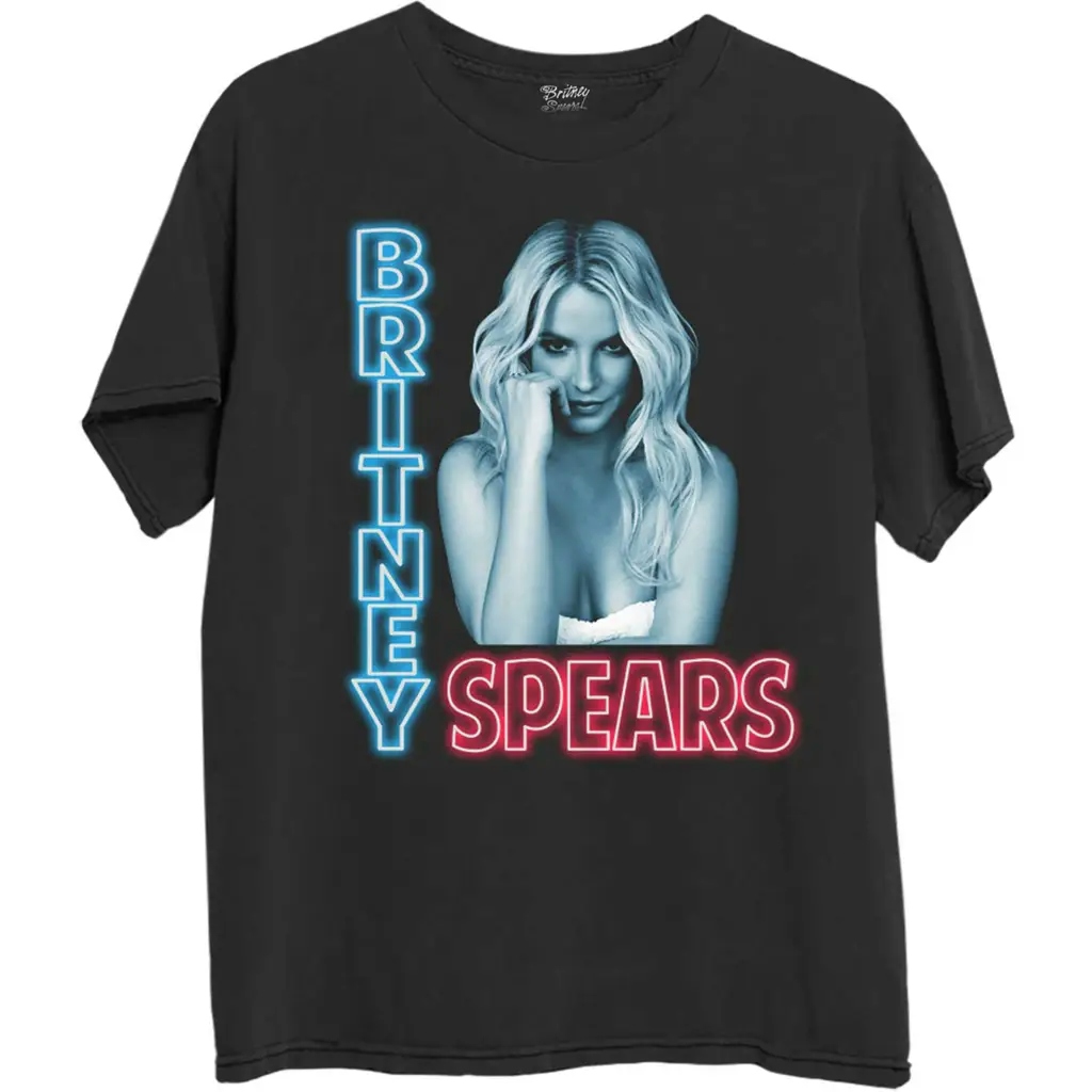 Album artwork for Britney Spears Unisex T-Shirt: Neon Light  Neon Light Short Sleeves by Britney Spears