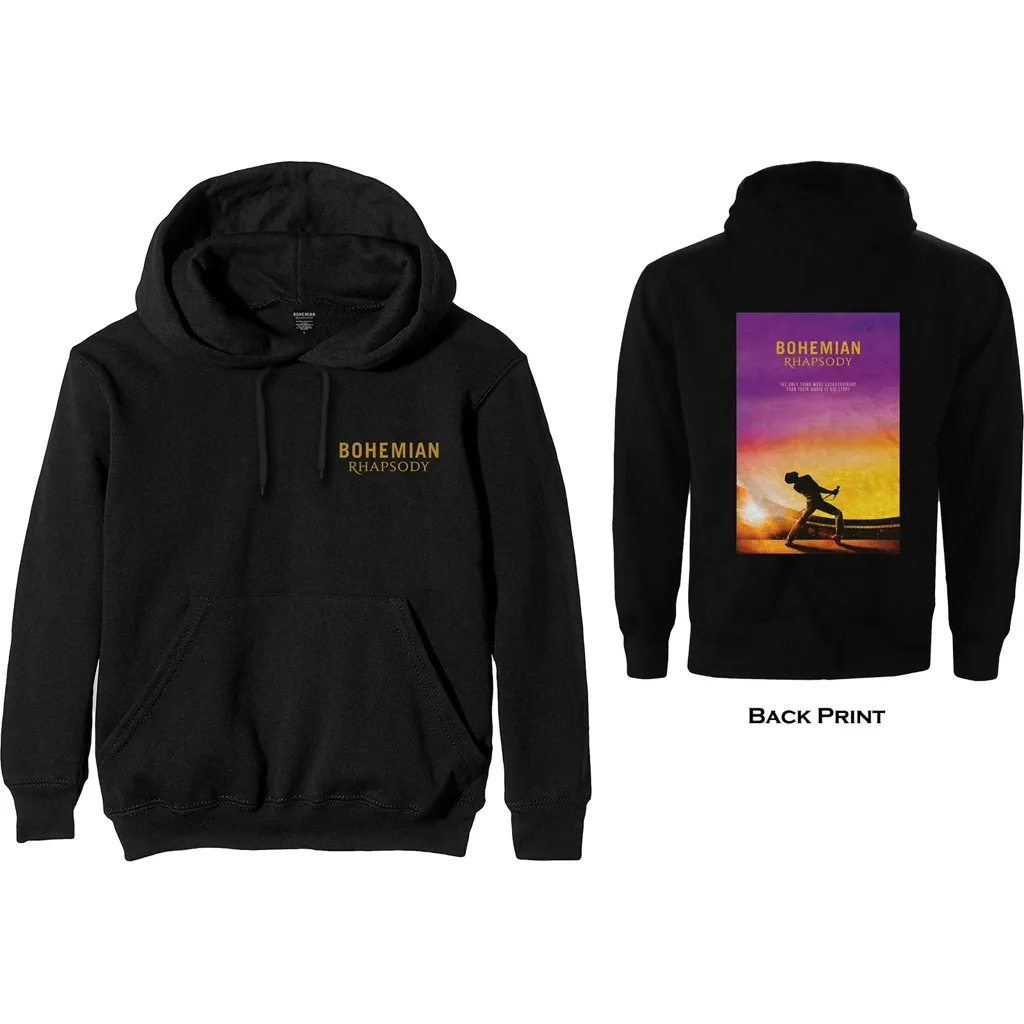 Album artwork for Unisex Pullover Hoodie Bohemian Rhapsody Movie Poster Back Print by Queen