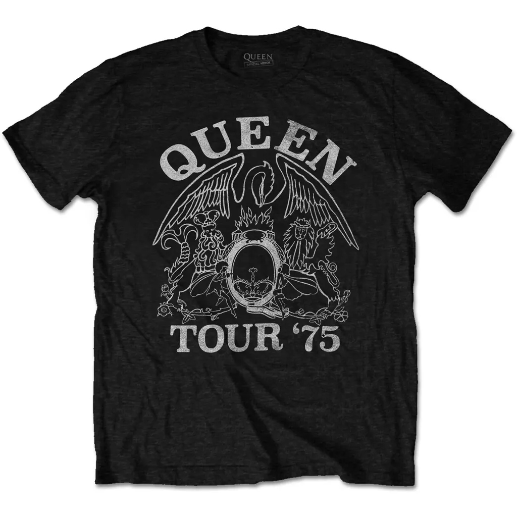 Album artwork for Unisex T-Shirt Tour '75 Eco Friendly by Queen