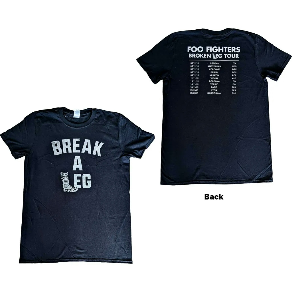 Album artwork for Unisex T-Shirt Break A Leg Back Print by Foo Fighters