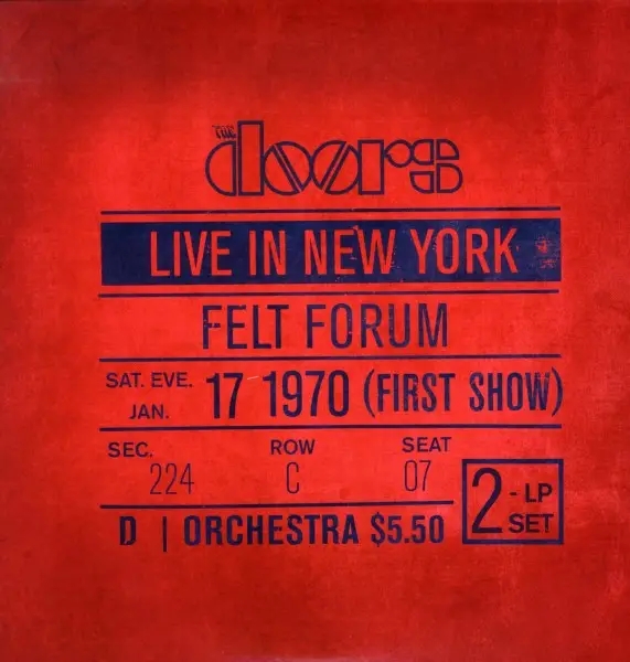 Album artwork for Live In New York by The Doors