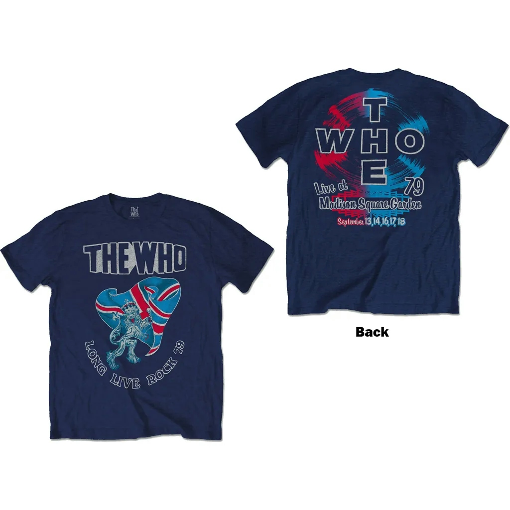 Album artwork for Unisex T-Shirt Long Live Rock '79 Back Print by The Who