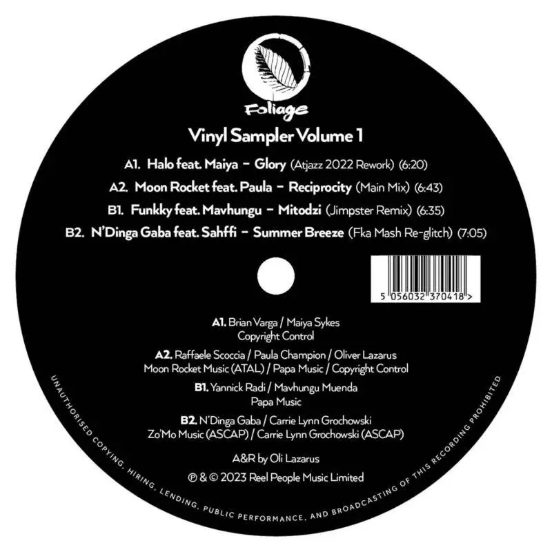 Album artwork for Foliage Records : Vinyl Sampler Volume 1 by Various