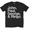 Album artwork for Unisex T-Shirt John, Paul, George & Ringo by The Beatles
