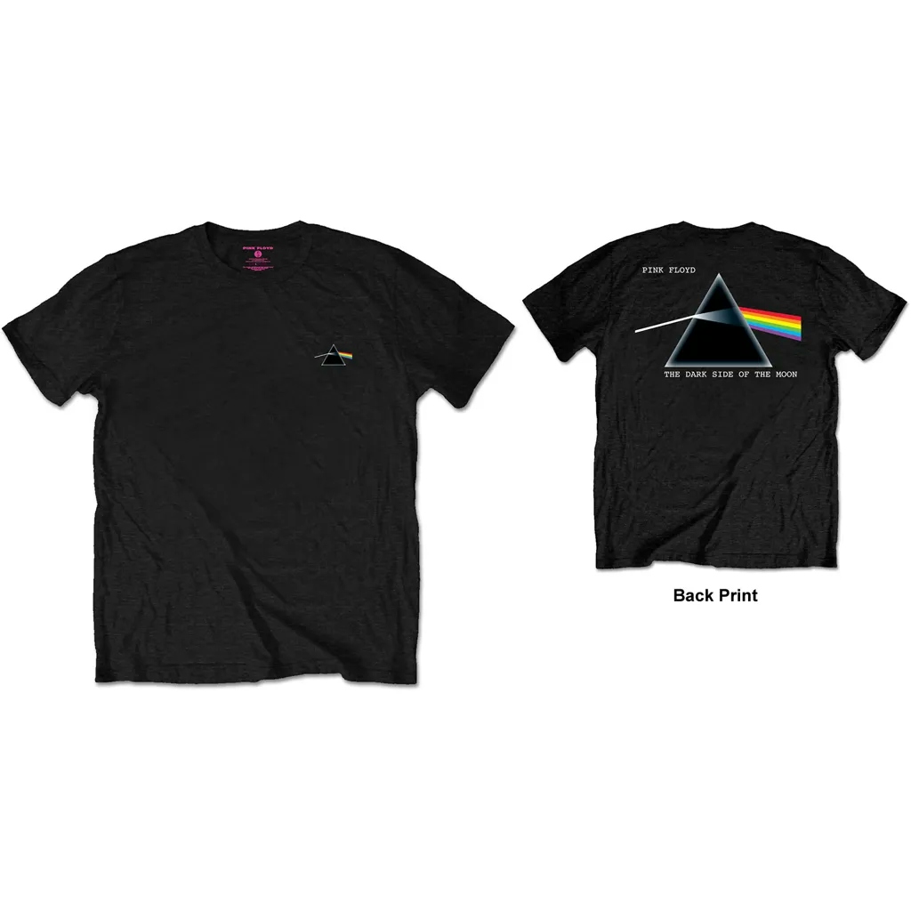 Album artwork for Unisex T-Shirt Dark Side of the Moon Prism Back Print by Pink Floyd