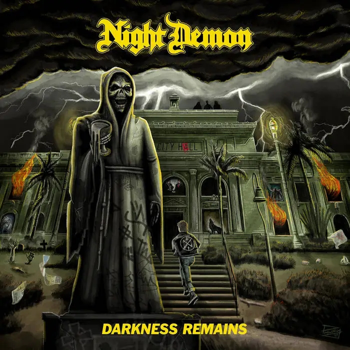 Album artwork for Darkness Remains (Deluxe Reissue) by Night Demon