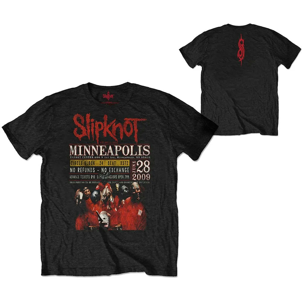 Album artwork for Unisex T-Shirt Minneapolis '09 Back Print, Eco Friendly by Slipknot