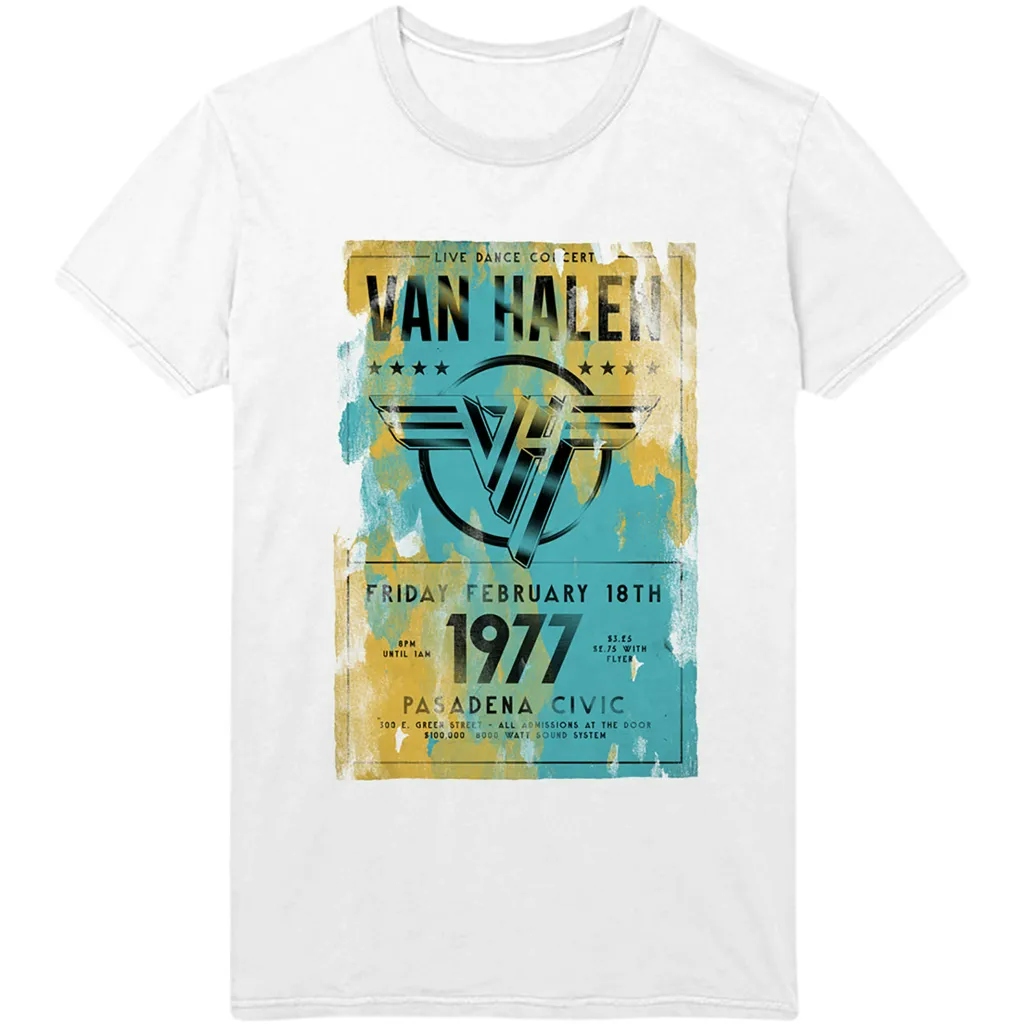 Album artwork for Unisex T-Shirt Pasadena '77 by Van Halen