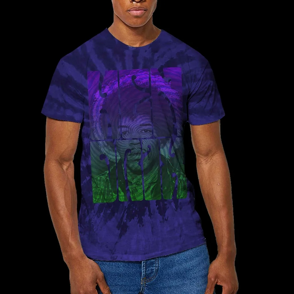Album artwork for Unisex T-Shirt Swirly Text Dip Dye, Dye Wash by Jimi Hendrix