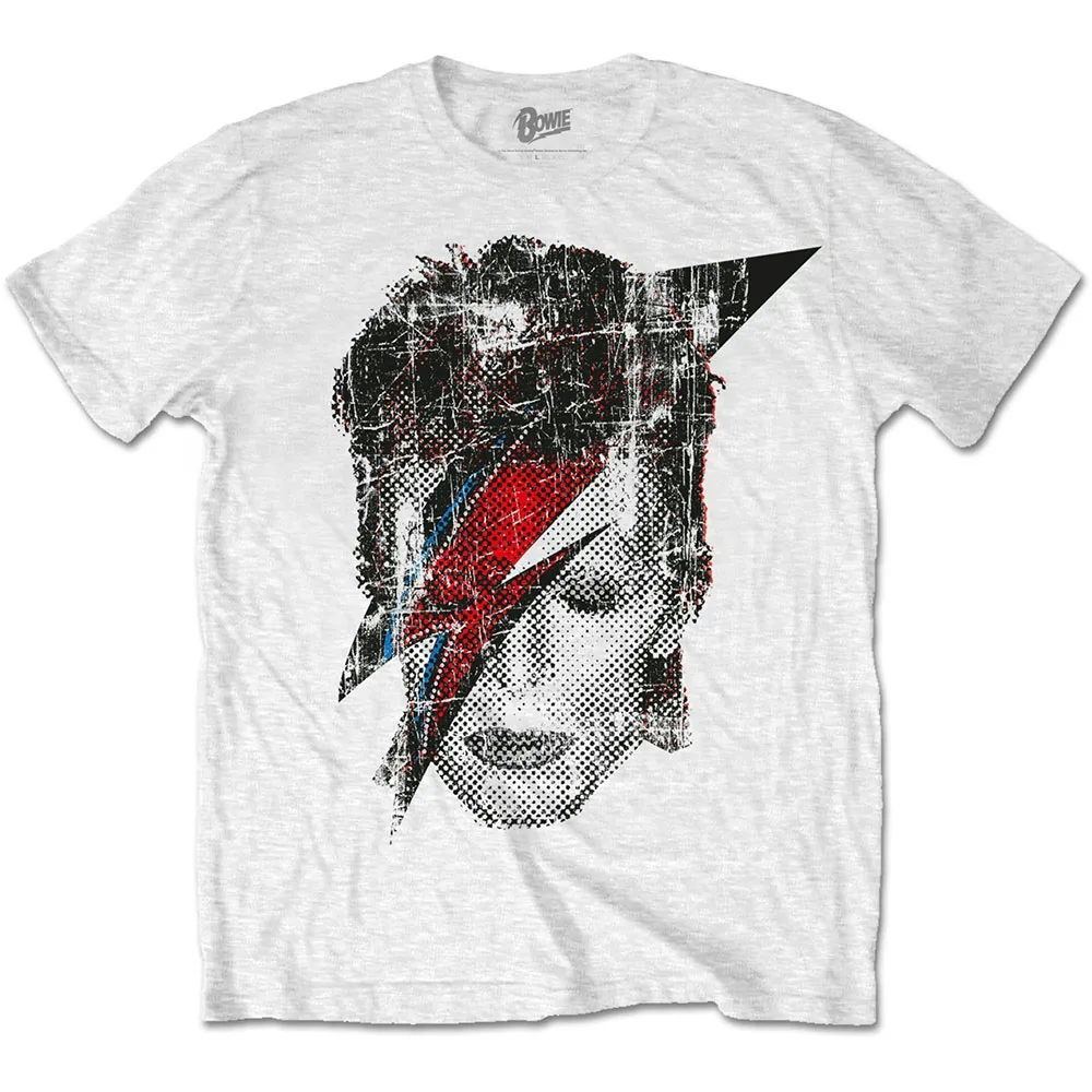 Album artwork for Unisex T-Shirt Halftone Flash Face by David Bowie