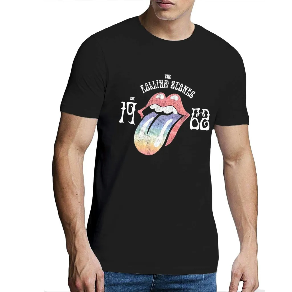 Album artwork for Unisex Hi-Build T-Shirt Sixty Rainbow Tongue '62 Hi-Build, Puff Print by The Rolling Stones