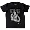 Album artwork for Sun Records Unisex T-Shirt: Elvis Live Portrait  Elvis Live Portrait Short Sleeves by Sun Records