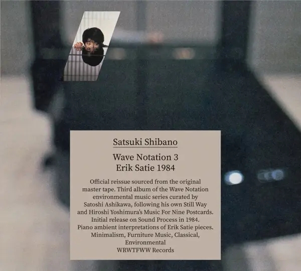 Album artwork for Wave Notation 3: Erik Satie 1984 by Satsuki Shibano