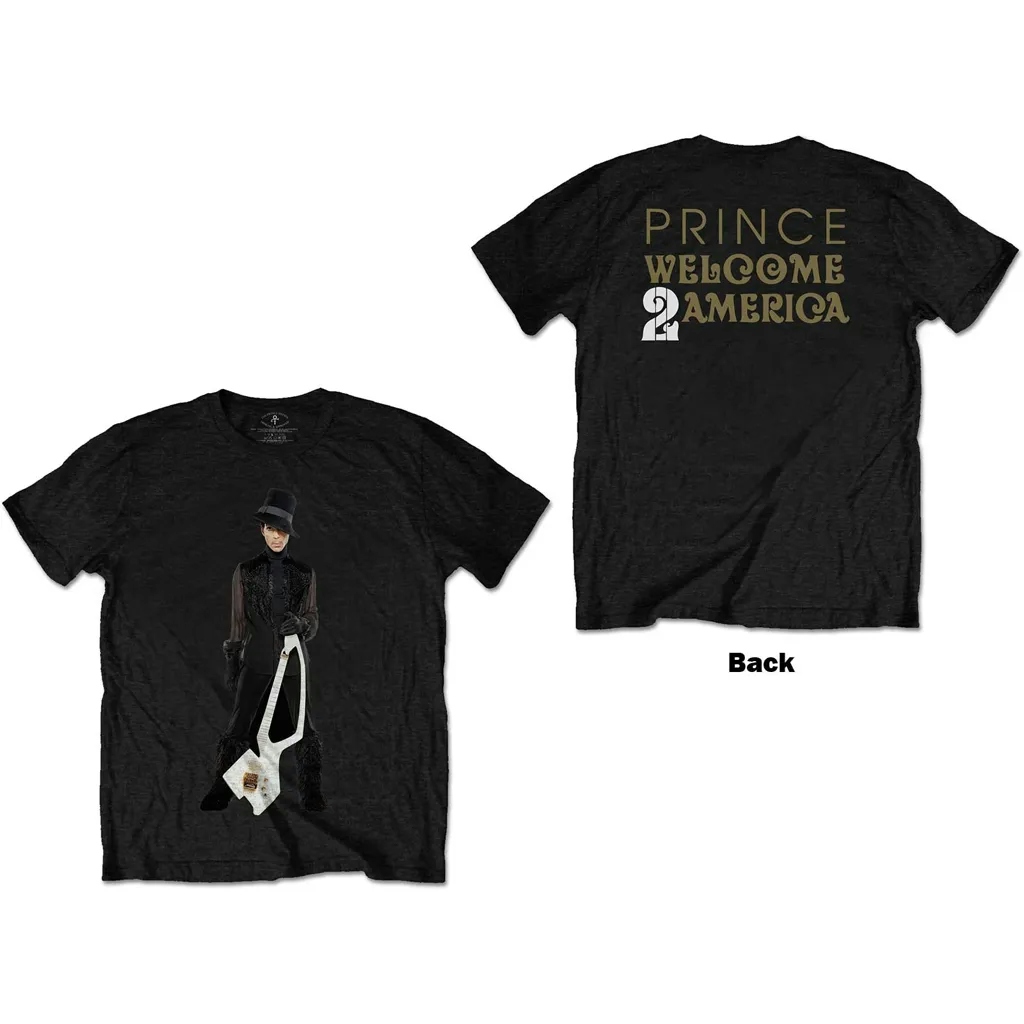 Album artwork for Unisex T-Shirt W2A White Guitar Back Print by Prince