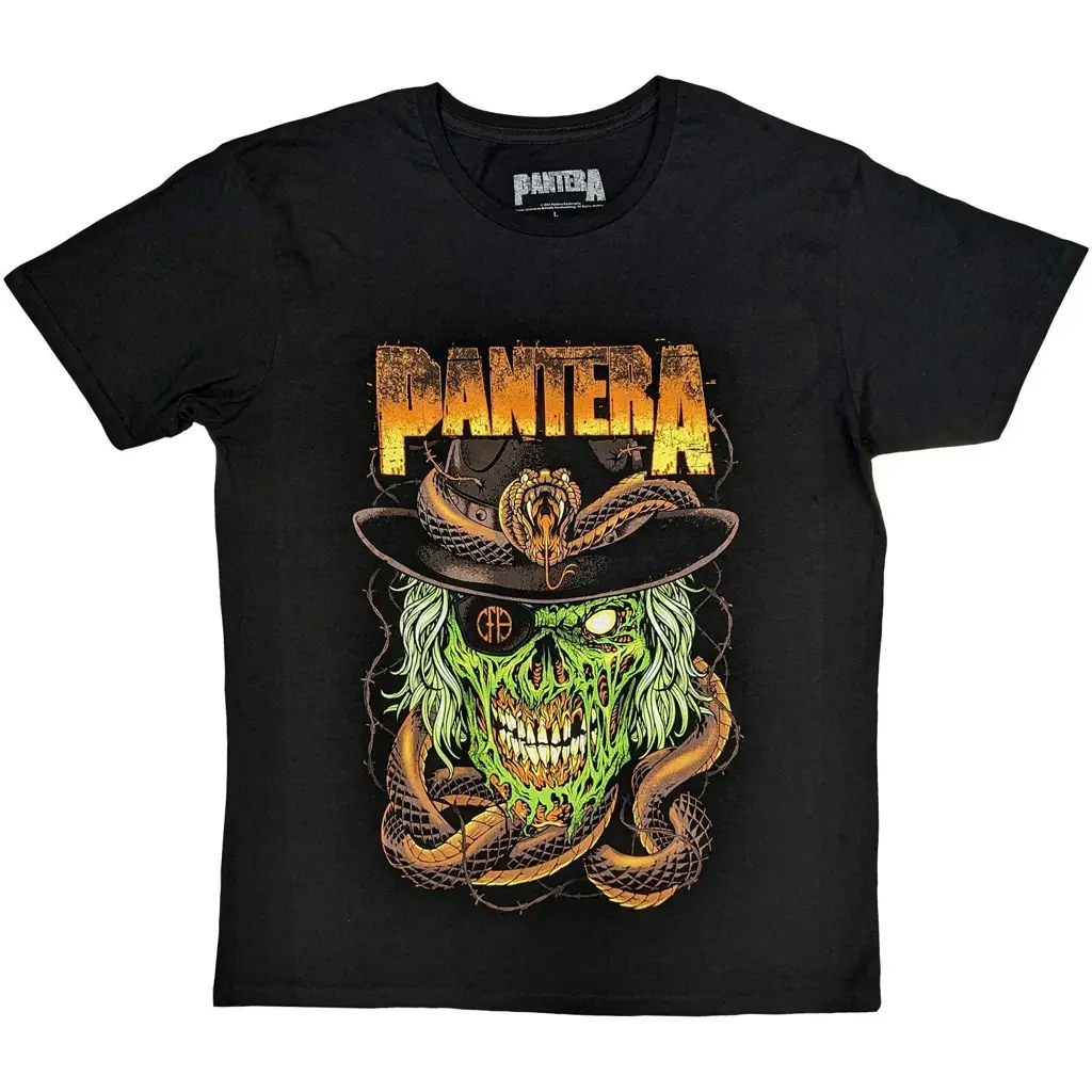 Album artwork for Pantera Unisex T-Shirt: Snake & Skull  Snake & Skull Short Sleeves by Pantera