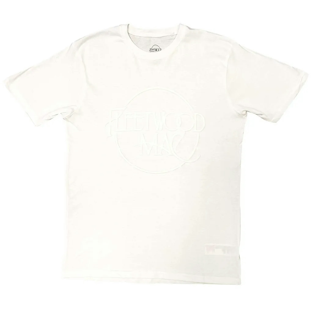 Album artwork for Unisex Hi-Build T-Shirt Classic Logo Hi-Build, White-On-White by Fleetwood Mac