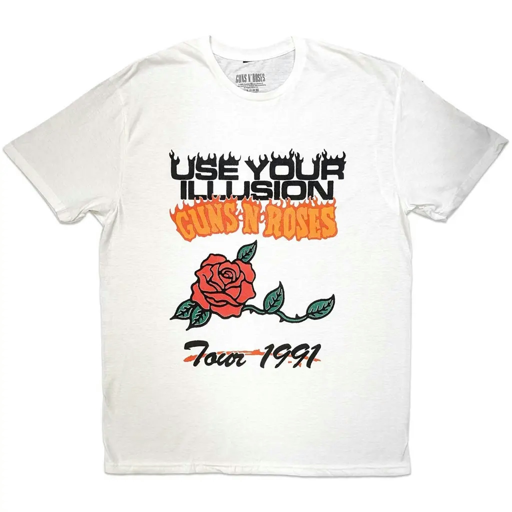 Album artwork for Guns N' Roses Unisex T-Shirt: Use Your Illusion Tour 1991  Use Your Illusion Tour 1991 Short Sleeves by Guns N' Roses