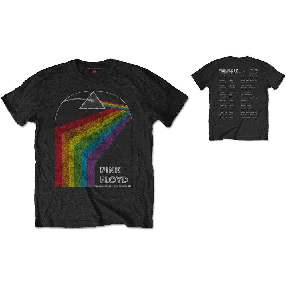 Album artwork for Unisex T-Shirt Dark Side of the Moon 1972 Tour Back Print by Pink Floyd