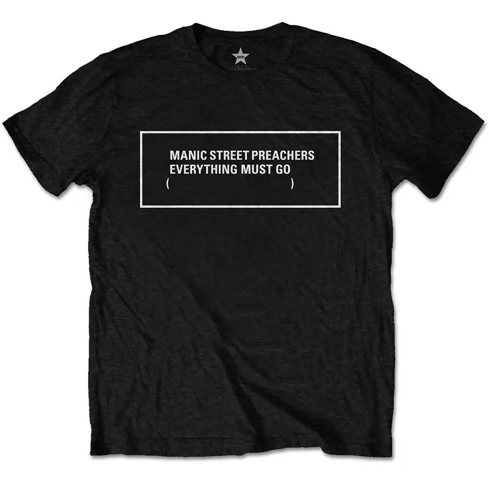 Album artwork for Unisex T-Shirt Everything Must Go Monochrome by Manic Street Preachers