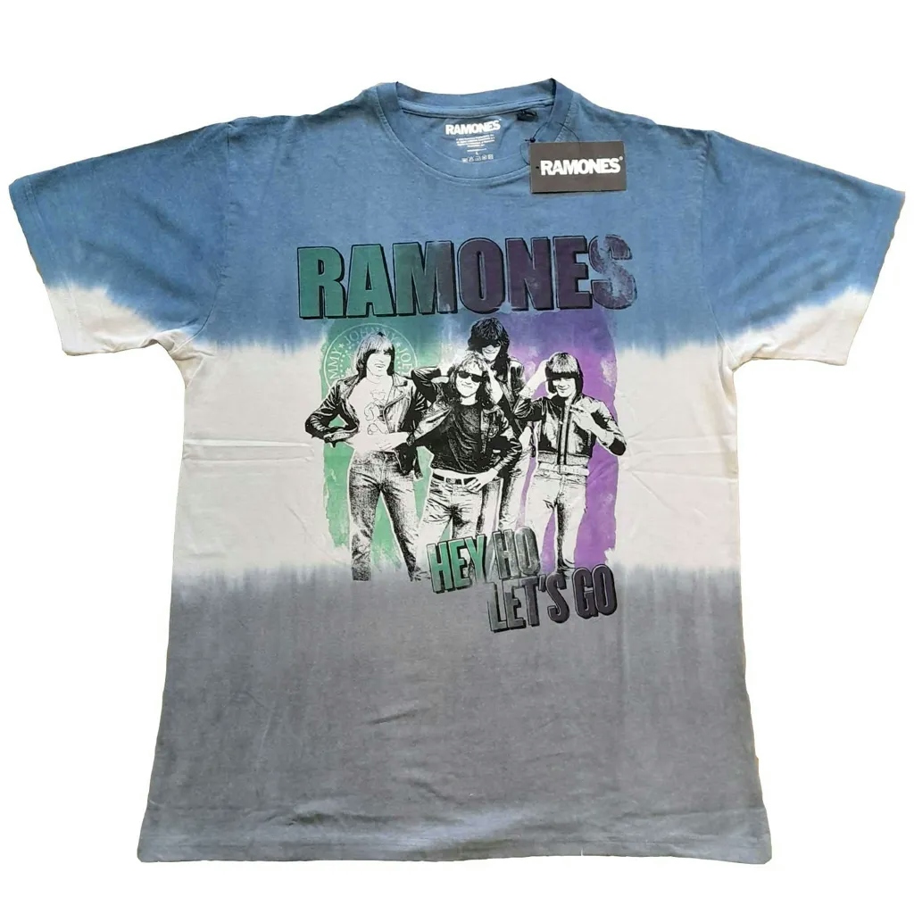 Album artwork for Unisex T-Shirt Hey Ho Retro Dip Dye, Dye Wash by Ramones