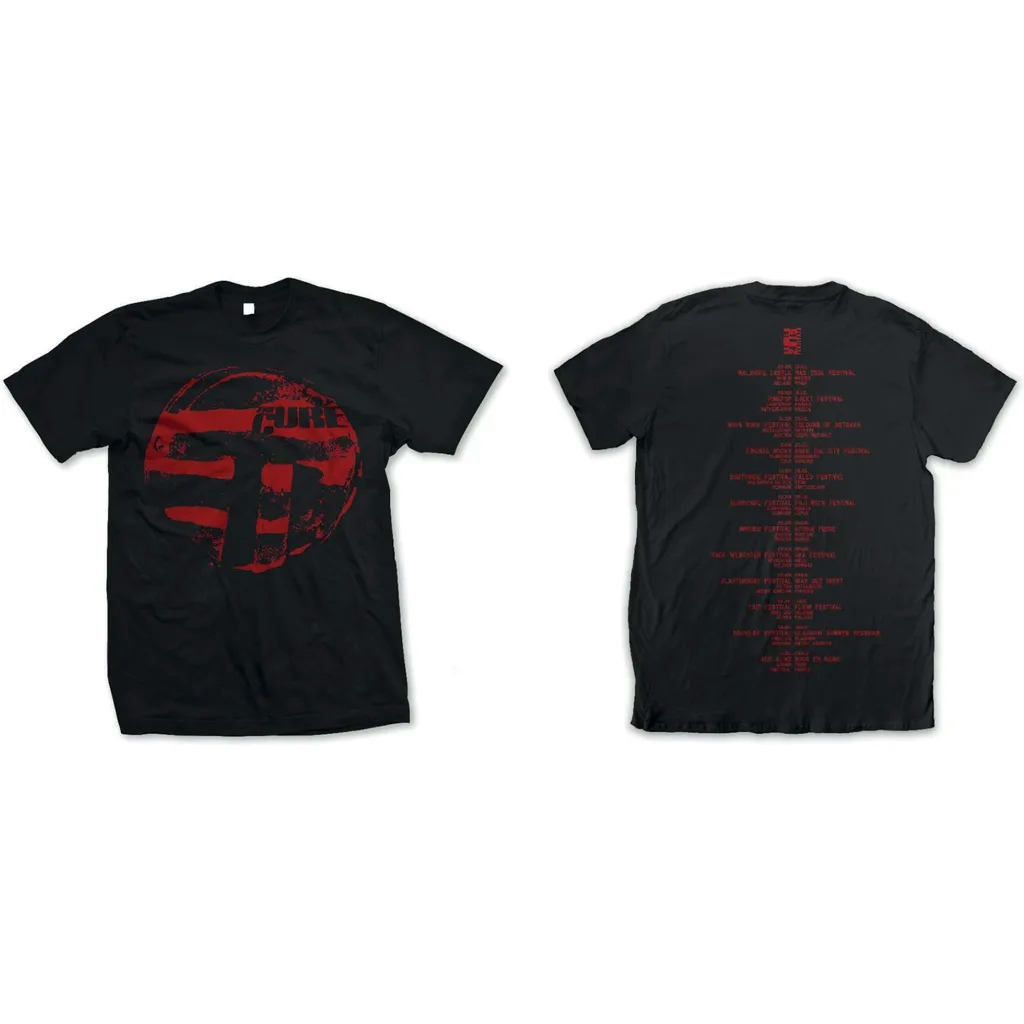 Album artwork for Unisex T-Shirt Eastern Red Logo Back Print by The Cure