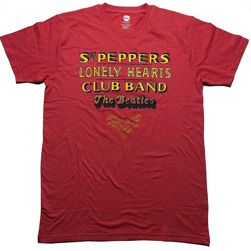 Album artwork for Unisex Embellished T-Shirt Sgt Pepper Stacked Diamante, Embellished, Crystals, Rhinestones by The Beatles