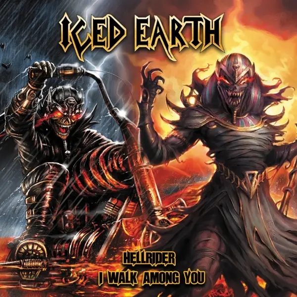 Album artwork for Hellrider/I Walk Among You by Iced Earth