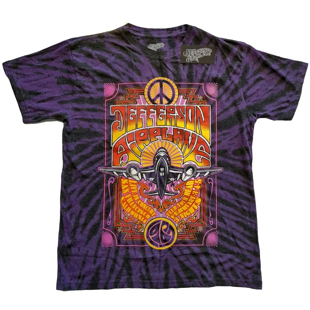 Album artwork for Unisex T-Shirt Live in San Francisco, CA Dip Dye, Dye Wash by Jefferson Airplane